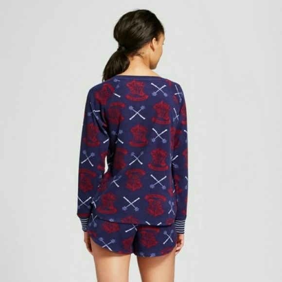 New HARRY POTTER Navy Blue Fleece Pajama Set [D5] - Picture 2 of 8